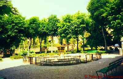 Fountain in Lucignano park